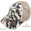 imageCC Ponycap Messy High Bun Ponytail Adjustable Glitter Mesh Trucker Baseball CapCow Beige