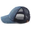 imageCC Ponycap Messy High Bun Ponytail Adjustable Glitter Mesh Trucker Baseball CapDenim