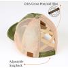 imageCC Ponycap Messy High Bun Ponytail Adjustable Glitter Mesh Trucker Baseball CapDk Olive