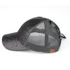 imageCC Ponycap Messy High Bun Ponytail Adjustable Glitter Mesh Trucker Baseball CapGlitter Meshblack