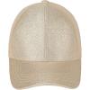 imageCC Ponycap Messy High Bun Ponytail Adjustable Glitter Mesh Trucker Baseball CapGlittergold