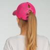 imageCC Ponycap Messy High Bun Ponytail Adjustable Glitter Mesh Trucker Baseball CapGlitterhot Pink