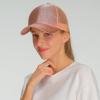imageCC Ponycap Messy High Bun Ponytail Adjustable Glitter Mesh Trucker Baseball CapGlitterrose Gold
