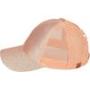 imageCC Ponycap Messy High Bun Ponytail Adjustable Glitter Mesh Trucker Baseball CapGlitterrose Gold