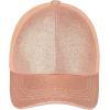 imageCC Ponycap Messy High Bun Ponytail Adjustable Glitter Mesh Trucker Baseball CapGlitterrose Gold