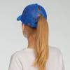 imageCC Ponycap Messy High Bun Ponytail Adjustable Glitter Mesh Trucker Baseball CapGlitterroyal