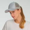 imageCC Ponycap Messy High Bun Ponytail Adjustable Glitter Mesh Trucker Baseball CapGlittersilver