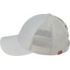 imageCC Ponycap Messy High Bun Ponytail Adjustable Glitter Mesh Trucker Baseball CapGlittersilver