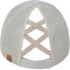 imageCC Ponycap Messy High Bun Ponytail Adjustable Glitter Mesh Trucker Baseball CapGlittersilver