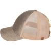 imageCC Ponycap Messy High Bun Ponytail Adjustable Glitter Mesh Trucker Baseball CapGlittersmoky Topaz