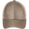 imageCC Ponycap Messy High Bun Ponytail Adjustable Glitter Mesh Trucker Baseball CapGlittersmoky Topaz