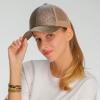 imageCC Ponycap Messy High Bun Ponytail Adjustable Glitter Mesh Trucker Baseball CapGlittersmoky Topaz