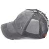 imageCC Ponycap Messy High Bun Ponytail Adjustable Glitter Mesh Trucker Baseball CapGrey