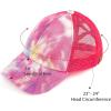 imageCC Ponycap Messy High Bun Ponytail Adjustable Glitter Mesh Trucker Baseball CapHot Pink  Mesh