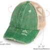 imageCC Ponycap Messy High Bun Ponytail Adjustable Glitter Mesh Trucker Baseball CapHt Green