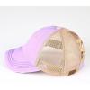 imageCC Ponycap Messy High Bun Ponytail Adjustable Glitter Mesh Trucker Baseball CapLavender