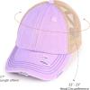 imageCC Ponycap Messy High Bun Ponytail Adjustable Glitter Mesh Trucker Baseball CapLavender