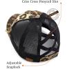 imageCC Ponycap Messy High Bun Ponytail Adjustable Glitter Mesh Trucker Baseball CapLeopard