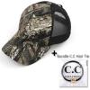 imageCC Ponycap Messy High Bun Ponytail Adjustable Glitter Mesh Trucker Baseball CapMossyoak