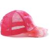 imageCC Ponycap Messy High Bun Ponytail Adjustable Glitter Mesh Trucker Baseball CapOrange  Mesh