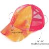 imageCC Ponycap Messy High Bun Ponytail Adjustable Glitter Mesh Trucker Baseball CapOrange  Mesh