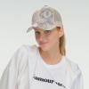 imageCC Ponycap Messy High Bun Ponytail Adjustable Glitter Mesh Trucker Baseball CapSnake Sequinbeige
