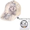 imageCC Ponycap Messy High Bun Ponytail Adjustable Glitter Mesh Trucker Baseball CapSnake Sequinbeige