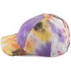 imageCC Ponycap Messy High Bun Ponytail Adjustable Glitter Mesh Trucker Baseball CapTie Dyecoral