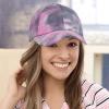 imageCC Ponycap Messy High Bun Ponytail Adjustable Glitter Mesh Trucker Baseball CapTie Dyegrey