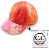 imageCC Ponycap Messy High Bun Ponytail Adjustable Glitter Mesh Trucker Baseball CapTie Dyeorange