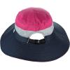 imageCC Safari Sun Hat Wide Brim Hat with Ponytail Hole Packable UPF 50 for Hiking CampingNavyHot Pink