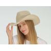 imageCC Sparkly Sequin Cowboy Hat with Suede String Trim Pastel Beige