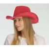 imageCC Sparkly Sequin Cowboy Hat with Suede String Trim Red