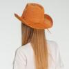 imageCC Sparkly Sequin Cowboy Hat with Suede String TrimBurnt Orange