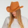 imageCC Sparkly Sequin Cowboy Hat with Suede String TrimBurnt Orange