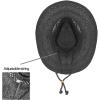 imageCC Sun Straw Western Cowboy Hat Hard Shape Paper Black