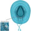 imageCC Sun Straw Western Cowboy Hat Hard Shape Paper Turquosie