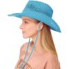 imageCC Sun Straw Western Cowboy Hat Hard Shape Paper Turquosie
