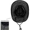 imageCC Sun Straw Western Cowboy Hat Soft ShapeBlack