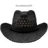 imageCC Sun Straw Western Cowboy Hat Soft ShapeBlack