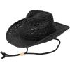 imageCC Sun Straw Western Cowboy Hat Soft ShapeBlack