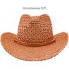 imageCC Sun Straw Western Cowboy Hat Soft ShapeClay