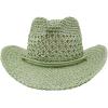 imageCC Sun Straw Western Cowboy Hat Soft ShapePale Sage