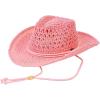imageCC Sun Straw Western Cowboy Hat Soft ShapePink