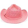 imageCC Sun Straw Western Cowboy Hat Soft ShapePink