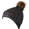 imageCC Thick Cable Knit Faux Fuzzy Fur Pom Fleece Lined Skull Cap Cuff Beanie3 Tone Gray