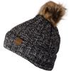 imageCC Thick Cable Knit Faux Fuzzy Fur Pom Fleece Lined Skull Cap Cuff Beanie3 Tone Gray