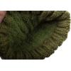 imageCC Thick Cable Knit Faux Fuzzy Fur Pom Fleece Lined Skull Cap Cuff BeanieOlive Green
