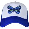 imageCC Trucker Mesh Adjustable Snapback Baseball CapAbstract Blue Butterfly  Royal
