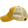 imageCC Unisex Adjustable Trucker Baseball Cap HatMustard